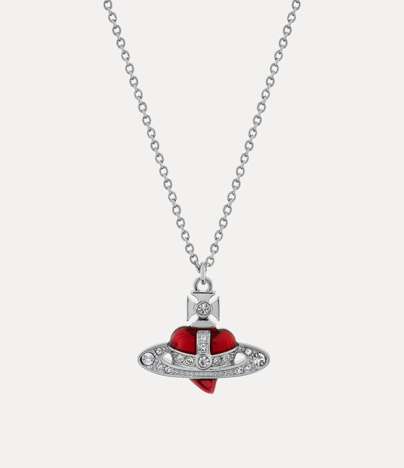 Vivienne Westwood Diamante Heart Pendant Necklace