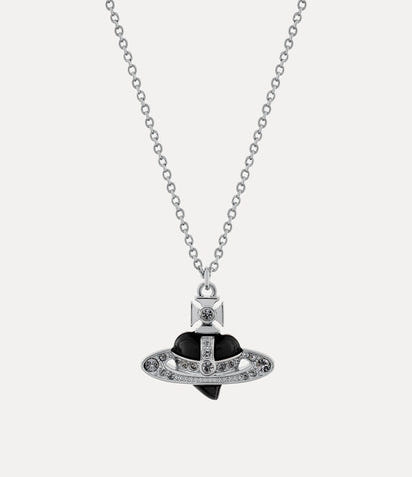Vivienne Westwood Diamante Heart Pendant Necklace