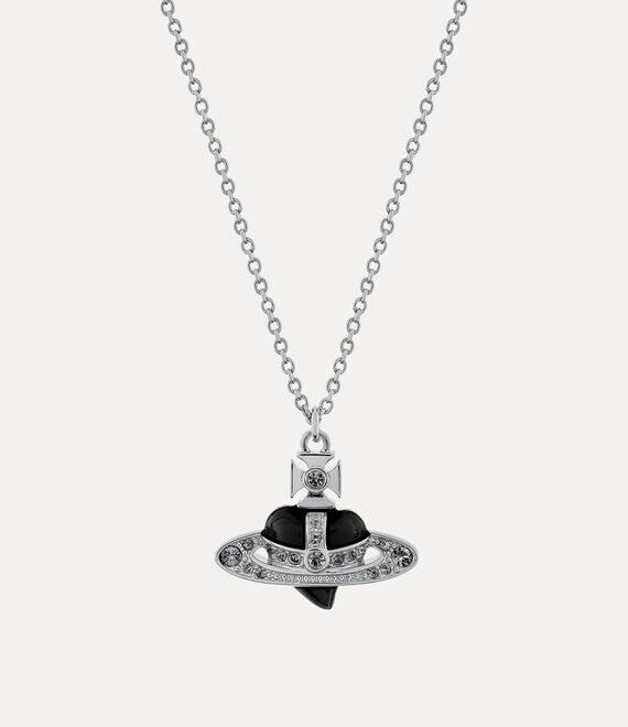Vivienne Westwood Diamante Heart Pendant Necklace