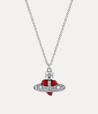 Vivienne Westwood Diamante Heart Pendant Necklace
