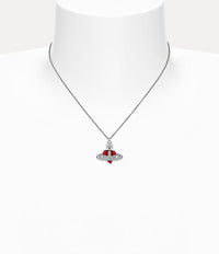Vivienne Westwood Diamante Heart Pendant Necklace